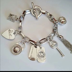 Mk Michael kors charm Heart Padlock Bracelet